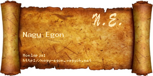 Nagy Egon névjegykártya